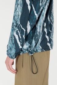 RC Marble-Print Bomber Jacket Dark blue URT461-5RN22