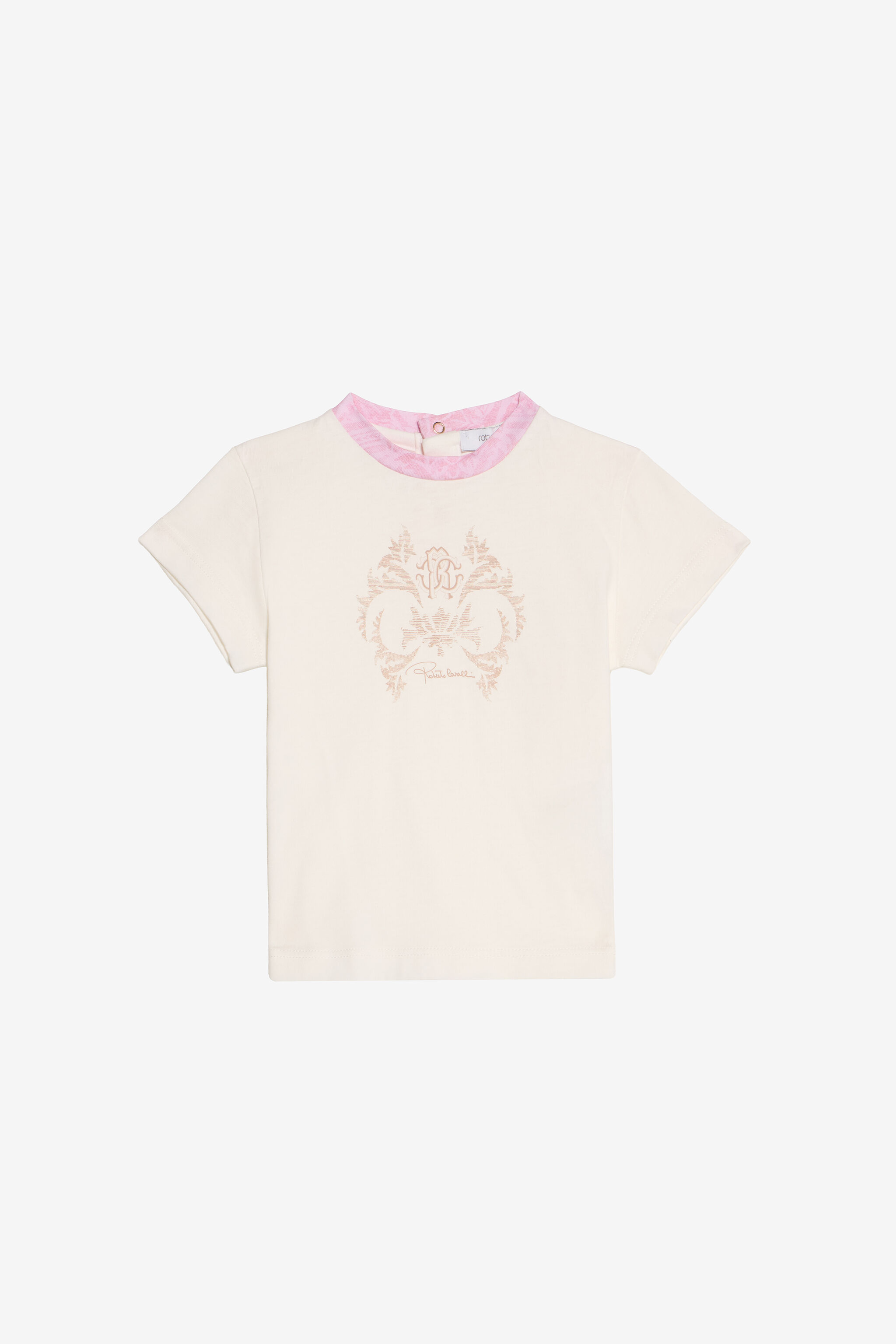 JU Ivory Cotton T-Shirt JU Ivory Cotton T-Shirt MILKY WHITE VJT603-JD001