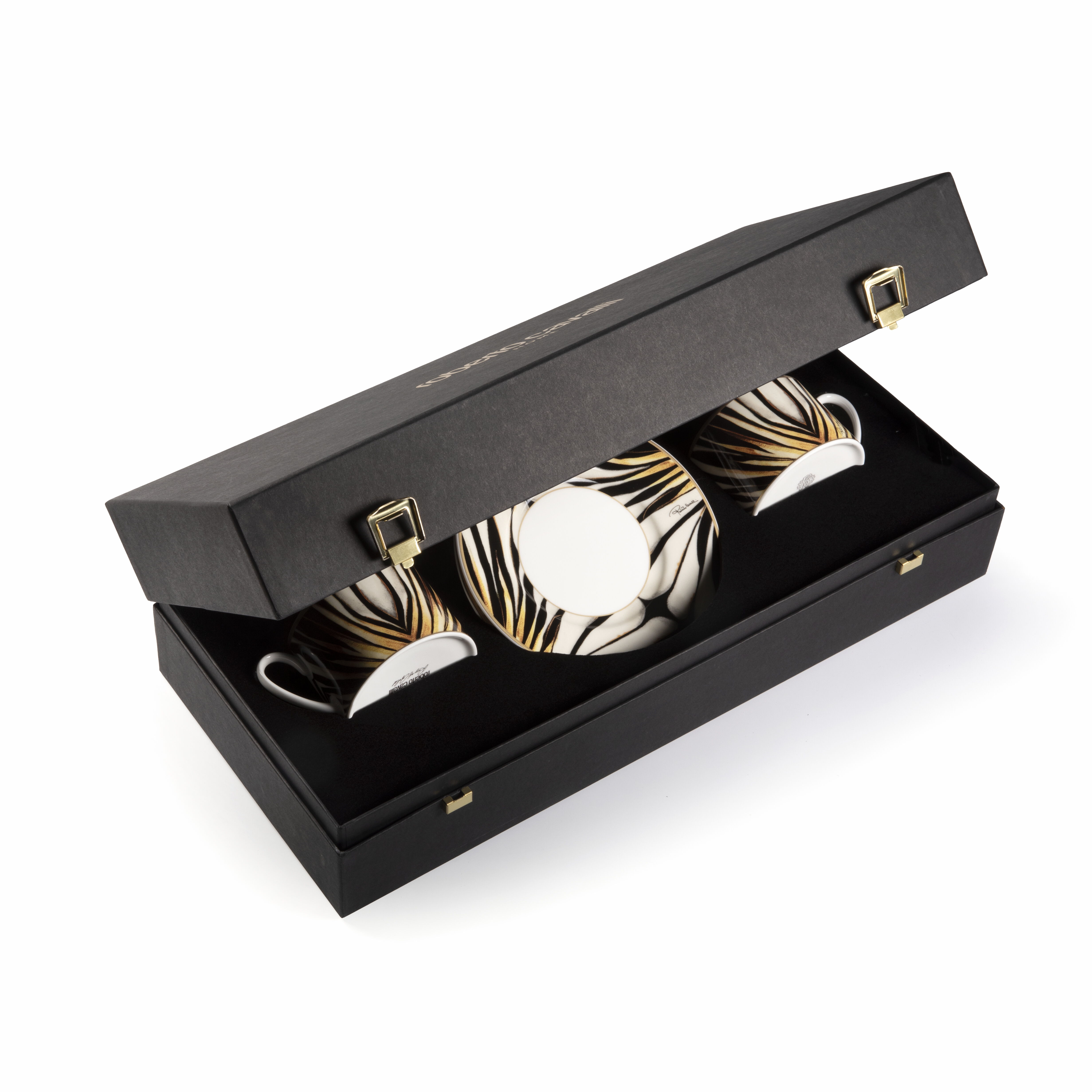 HO RAY OF GOLD 2 TEA CUPS IN GIFT BOX Gold SALA12-IA077