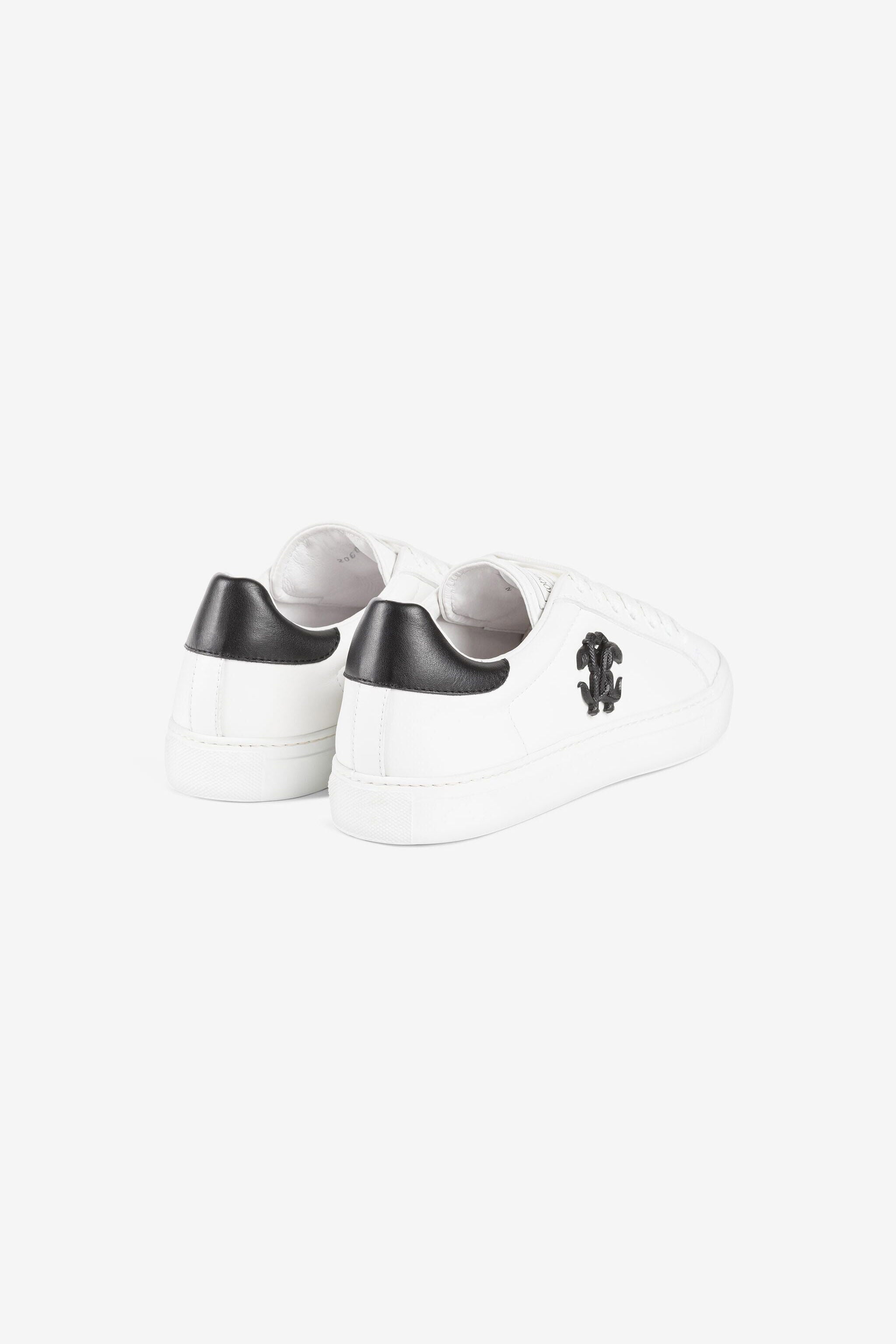 RC Sneakers with Monogram Mirror Snake White/Black RKS038-PZA90