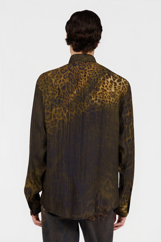RC Camisa con Estampado Jaguar DARK GREEN/BLACK XNT712-4QR30