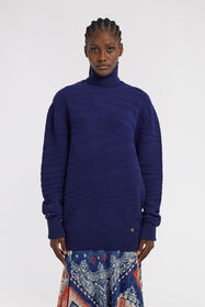 RC Turtleneck Sweater Dunkelblau TKM622-MQ001