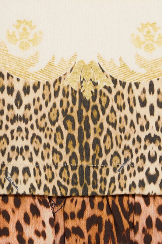 JU Leopard Print Hoodie Dress JU Leopard Print Hoodie Dress MILKY WHITE VJT115-CF050