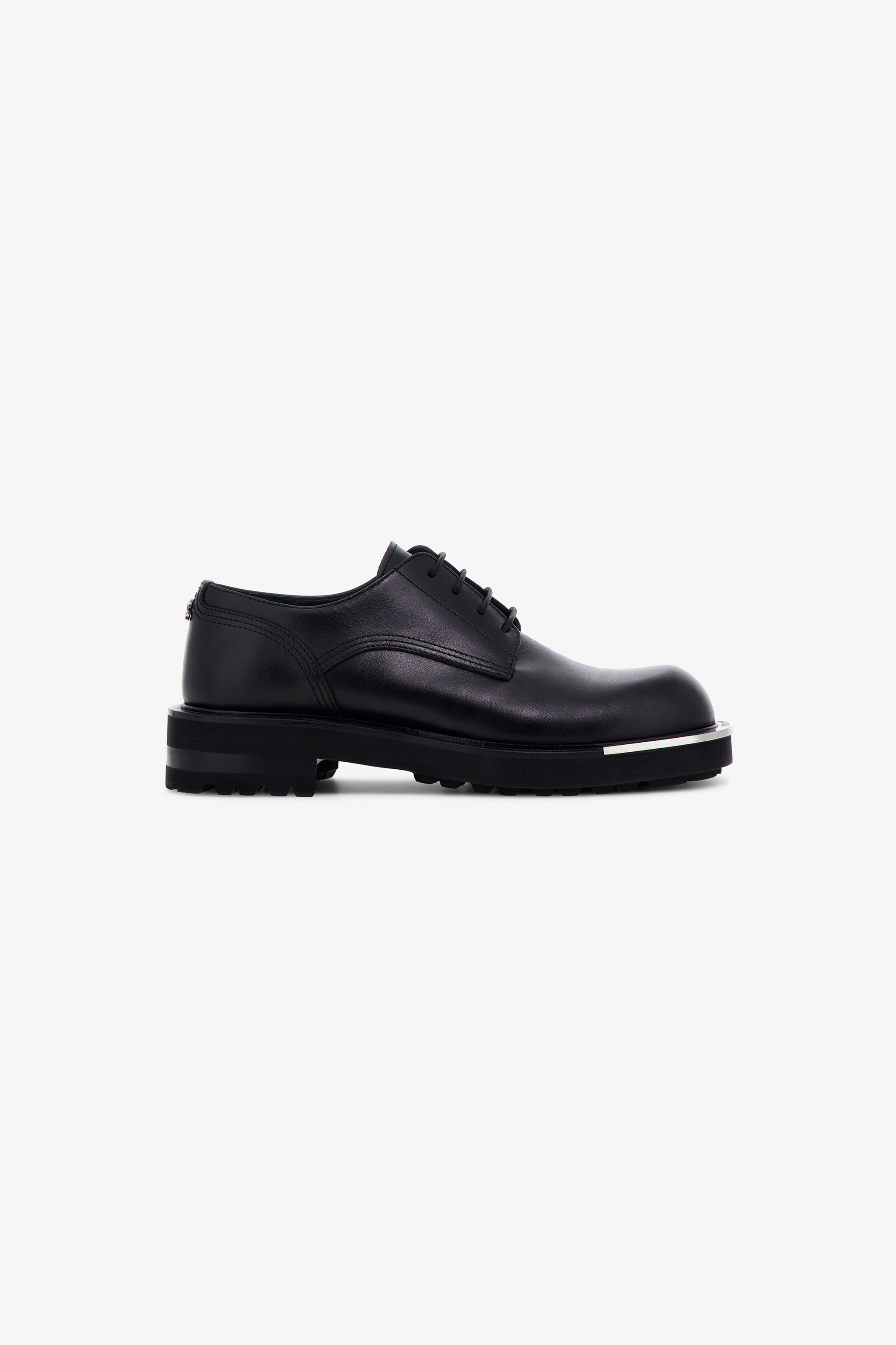 RC Black Laced-Up Shoes With Metal Detail RC Black Laced-Up Shoes With Metal Detail Black TRS026-PZA90