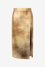 RC Gold Laminated Leather Skirt Gold UWP300-PN003