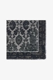 RC Châle À Imprimé Brocart Noir TALR27-IR044