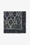 RC Châle À Imprimé Brocart Noir TALR27-IR044