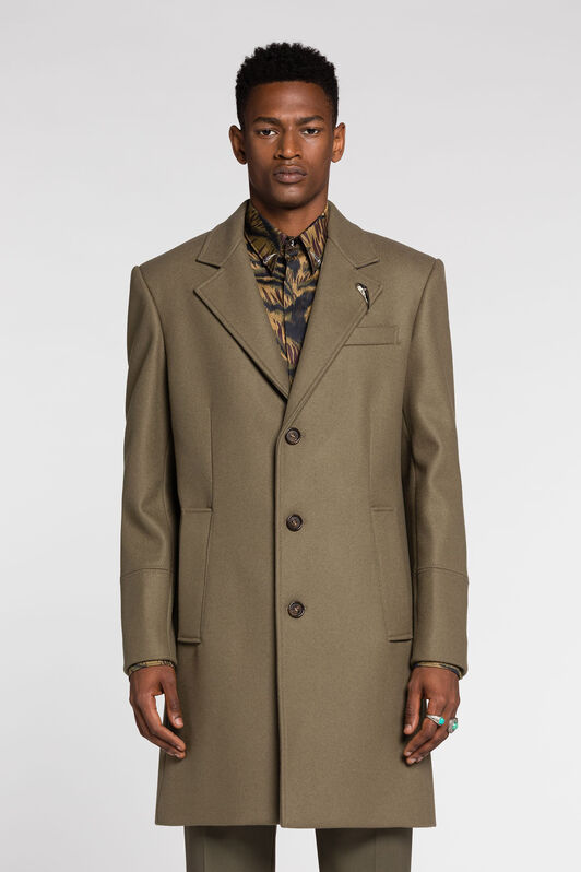 RC Tiger Tooth Single-Breasted Coat Dark green RRT515-WH001