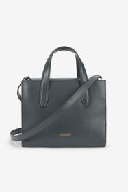 RC Slate Grey Shoulder Bag With RC Monogram ANTHRACITE TOB00A-PZC11