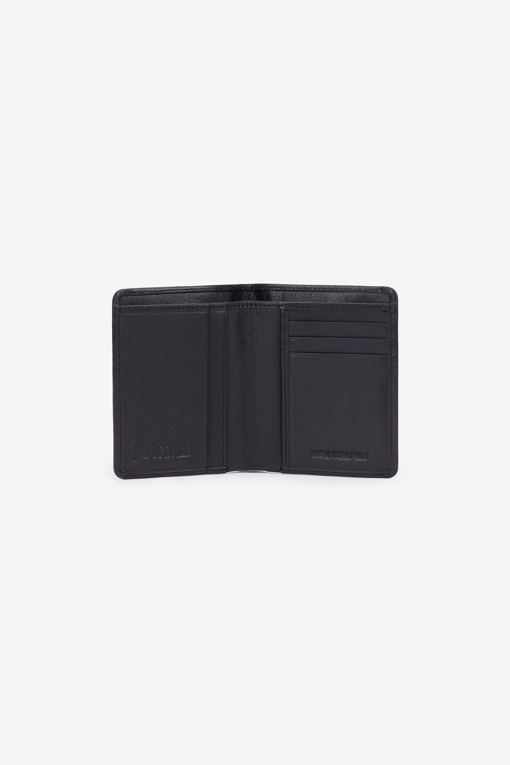 JC Just Cavalli Black Leather Wallet JC Just Cavalli Black Leather Wallet BLACK VFP018-VF574