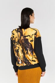 RC Sweat-Shirt À Imprimé Marble Jaune TWT680-CF020