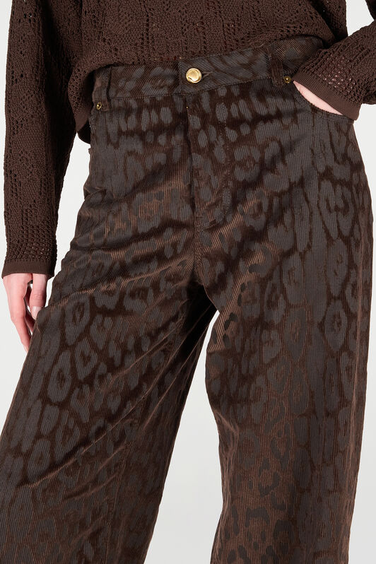 RC Pantaloni In Velluto A Costine Jaguar Skin Marrone VKT207-VL076