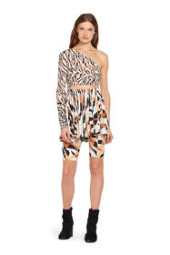 RC Tiger print cut out dress White IWT105-7HR37