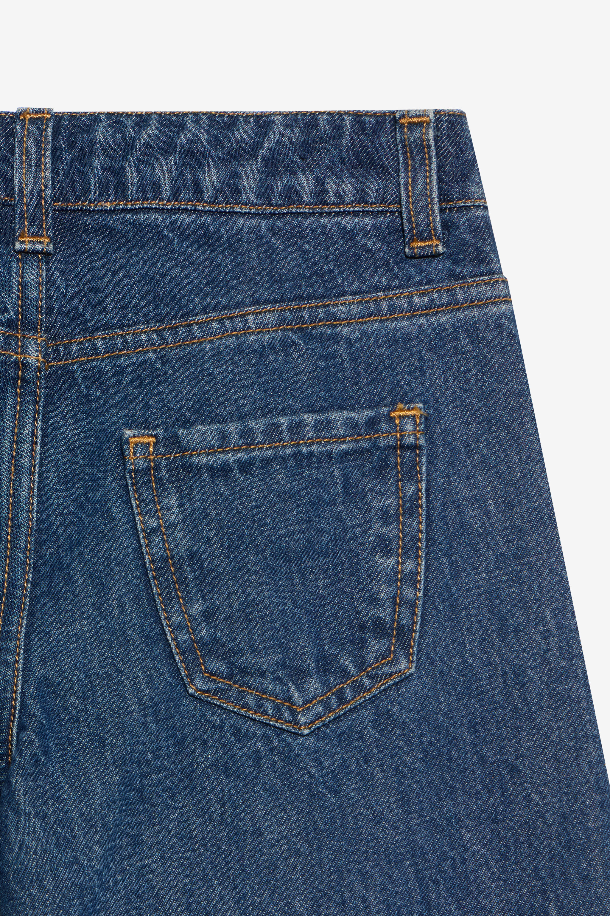 JU Denim-Hose mit Strassbesatz JU Denim-Hose mit Strassbesatz DENIM XJJ20I-DS010