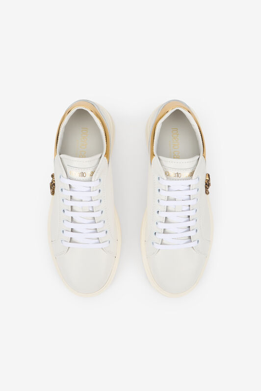 RC Sneakers bianche con monogramma RC color oro RC Sneakers bianche con monogramma RC color oro WHITE TOS00R-PZC15