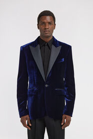 RC Velvet Smoking Jacket Dark blue TRT400-VG001