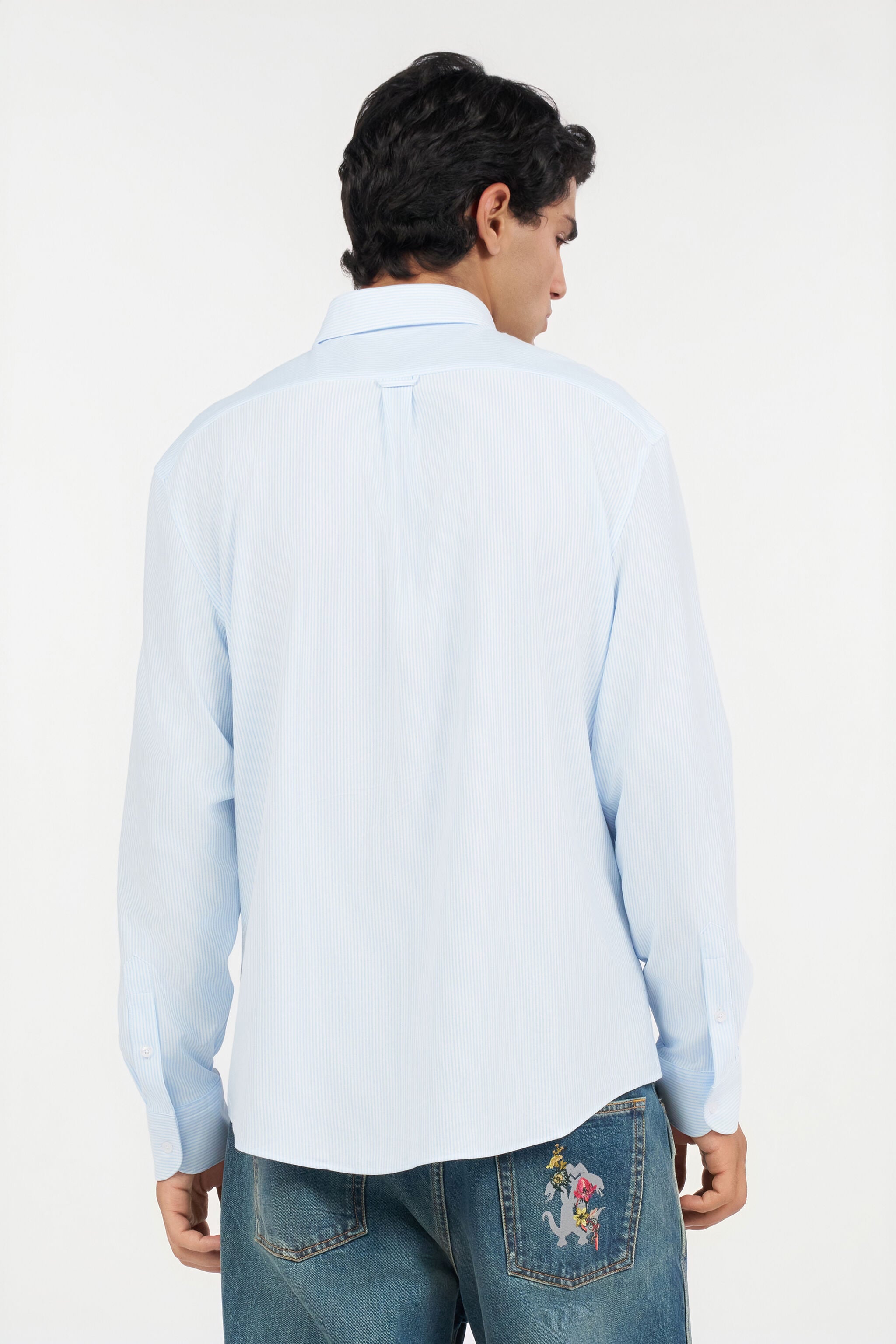 RC Hellblau Gestreiftes Hemd RC Hellblau Gestreiftes Hemd WHITE/LIGHT BLUE QOT70H-CE007