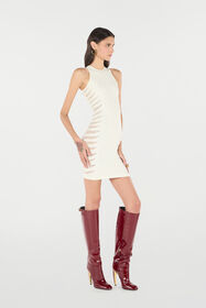 RC Dress With Openwork Zebra Pattern Ivory UKT166-MA001