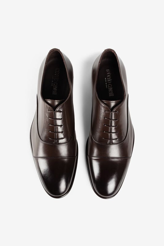 RC Logo-charm leather lace-up shoes RC Logo-charm leather lace-up shoes Dark brown QRS001-PZA84