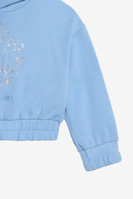 JU Sudadera con capucha azul cielo LIGHT BLUE WJT66F-CF050