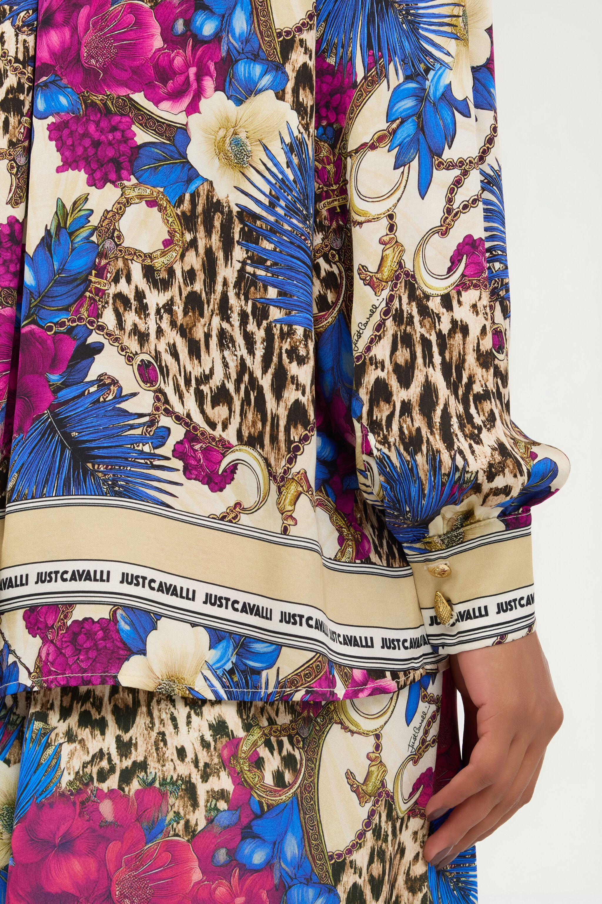 JC Flower Leopard Print Shirt JC Flower Leopard Print Shirt 700 BEIGE + 343 CILI VFT226-VF373