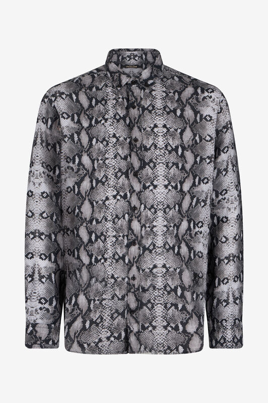 RC Snake Print Flax Shirt PYTHON QOT70I-2JR25