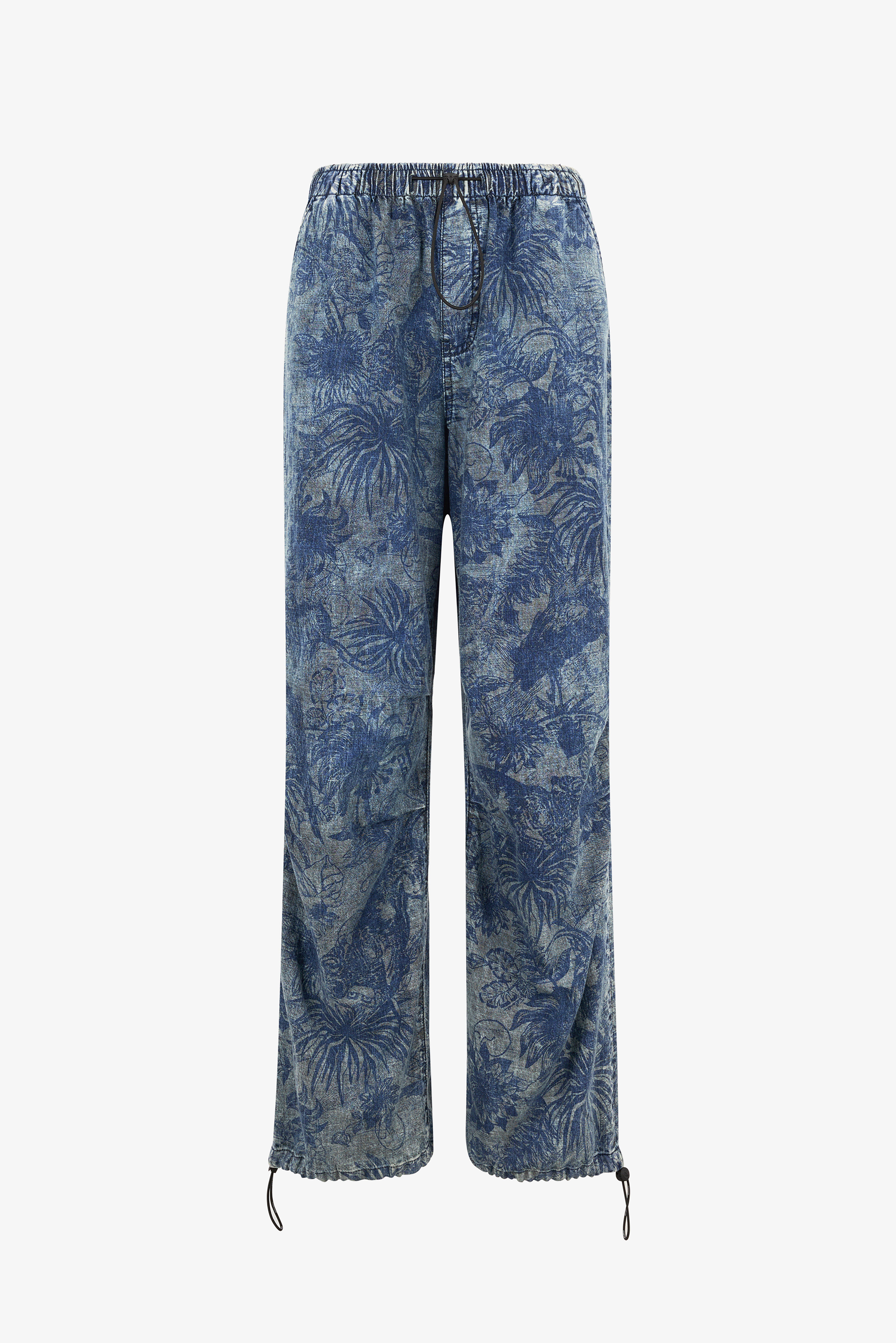 JC Floral-Print Sports Pants JC Floral-Print Sports Pants Blue UFT085-UF124