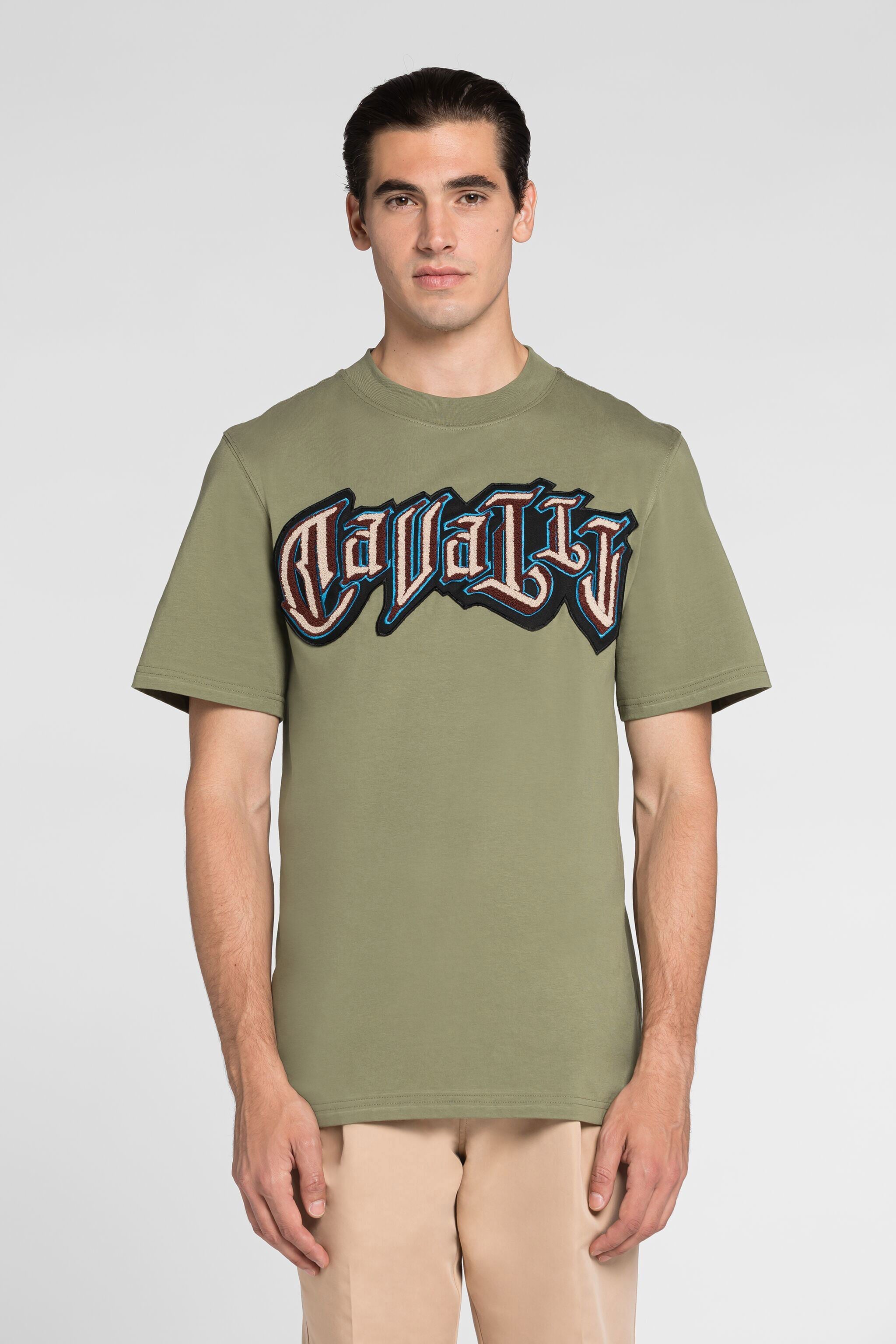 RC Logo print cotton T-shirt RC Logo print cotton T-shirt Green QRT61C-JD060