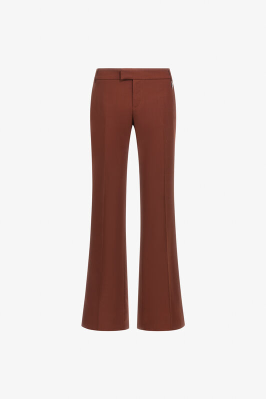 RC Pantalon Évasé en Laine Vierge Marron Marron SRT227-VW001
