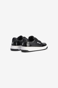 JC Hammered Effect Black Sneakers with Logo 003+929 VFS085-VF613