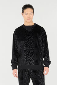 RC Sweatshirt With Animal Print Black URT68Y-CJ007