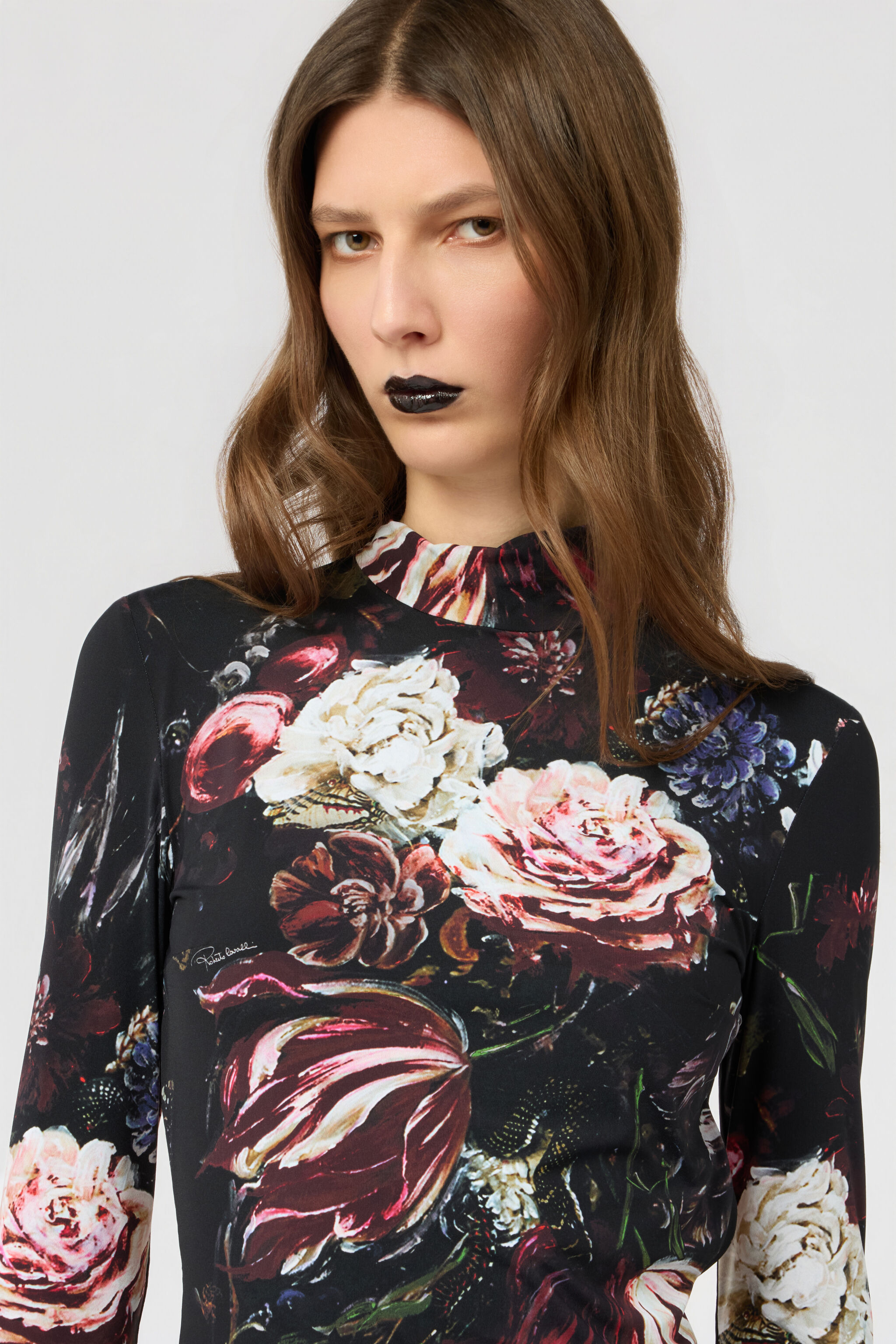 RC Minivestido Estampado Fiammingo Flowers RC Minivestido Estampado Fiammingo Flowers BLACK/PINK XWT142-LNT77