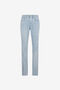 RC Jean droit à imprimé RC Monogram Bleu clair PKJ232-DS007
