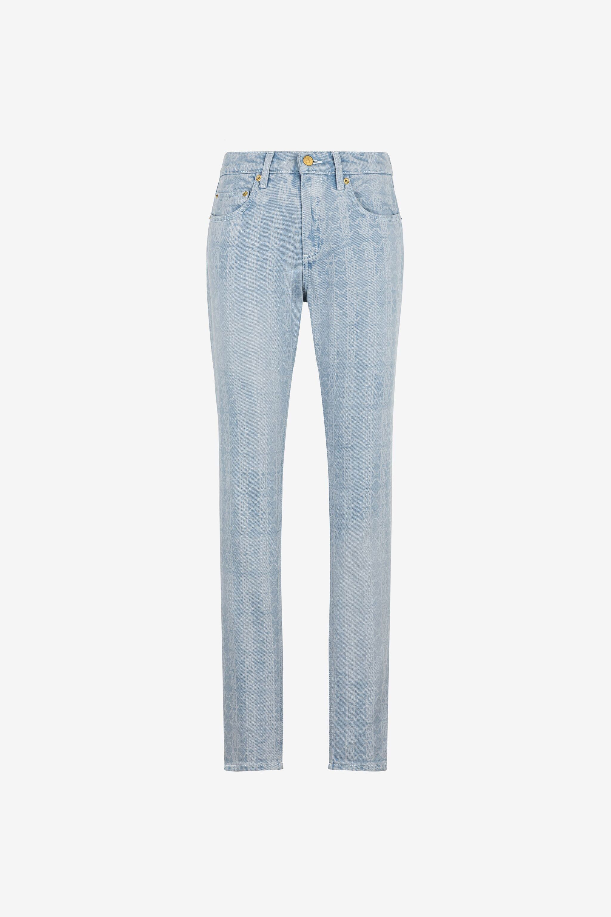 RC Jeans a gamba dritta con Monogram RC RC Jeans a gamba dritta con Monogram RC Azzurro PKJ232-DS007