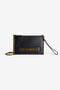 JC Hammered Clutch With Lettering JC Hammered Clutch With Lettering Black TFB064-TF429