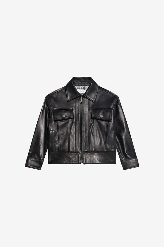 JU Lederjacke JU Lederjacke BLACK/P.G. XJP40C-PN001