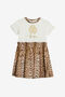 JU Dress With Jaguar Skin Print JU Dress With Jaguar Skin Print MILKY/NATURAL UJT120-JD001