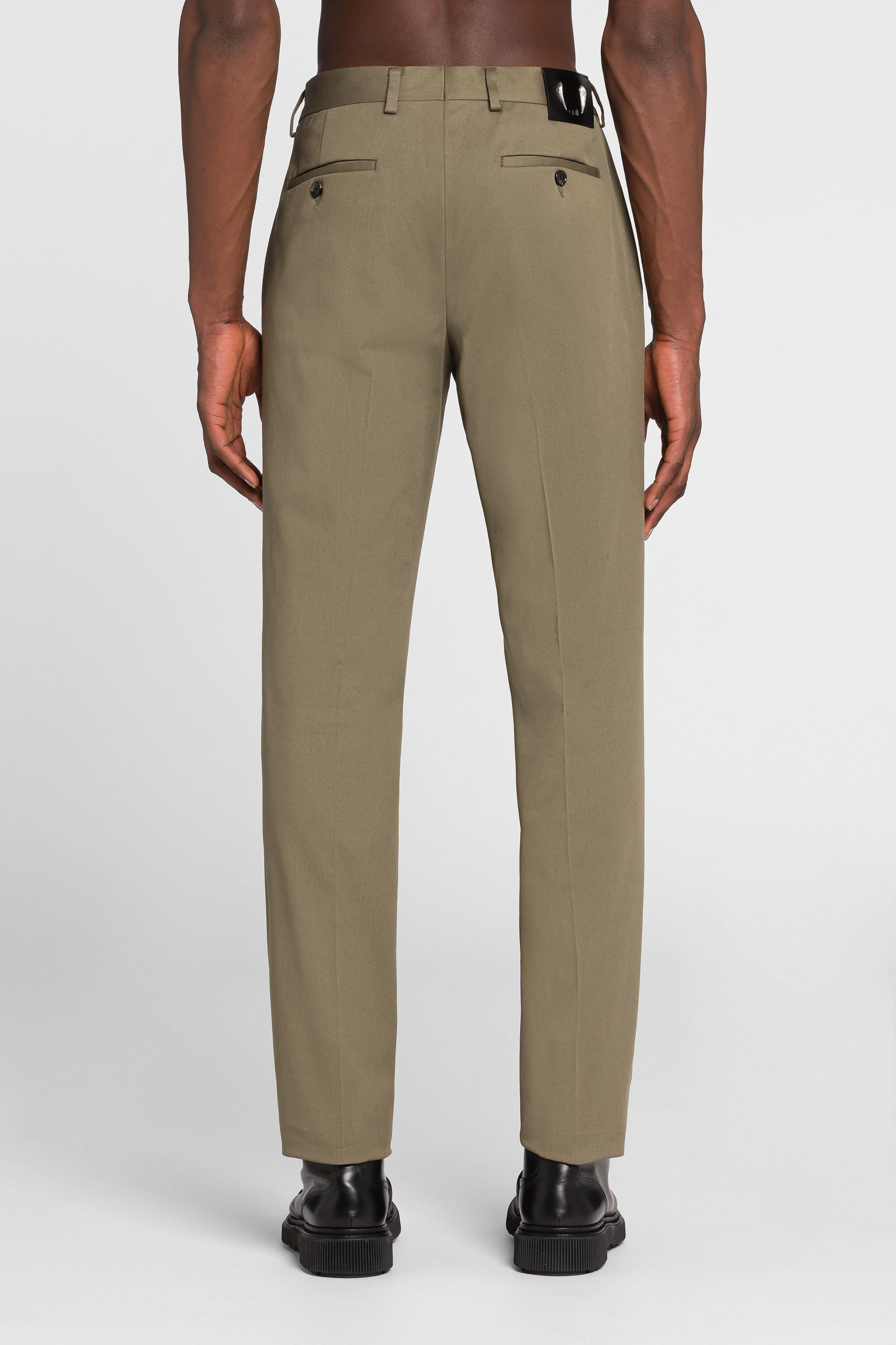 RC Tiger Tooth Pleated Trousers KHAKI ORT211-FN063