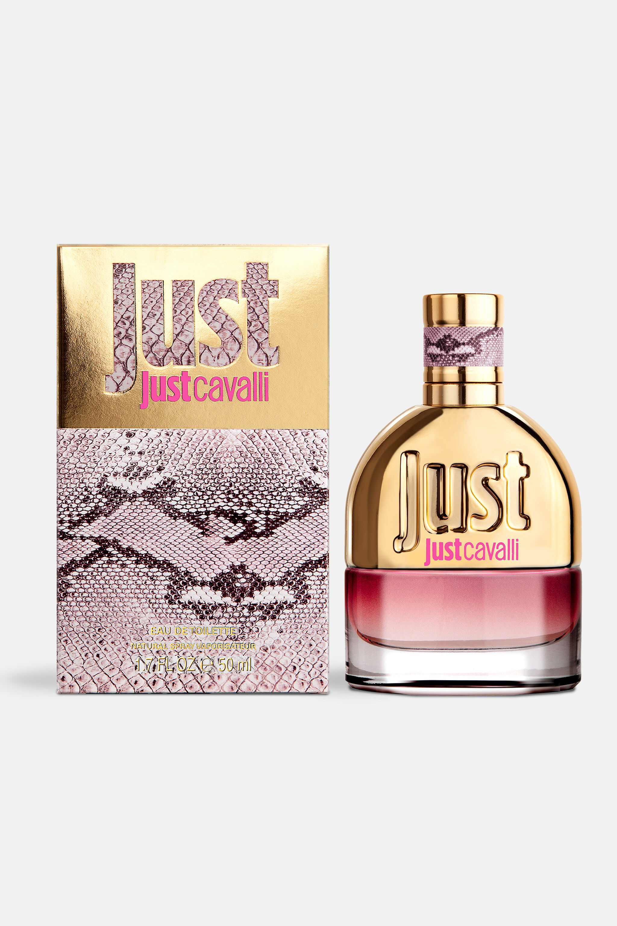 Roberto Cavalli Just Cavalli Pink 香水 JUST CAVALLI FOR HER EAU DE TOILETTE 50 ML en Rosa de Mujer