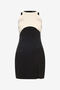 JC Mini-Robe Bicolore Avec Découpes JC Mini-Robe Bicolore Avec Découpes Noir/Ivoire UFT172-UF238