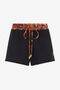 JC Sports Shorts With Python Print Waistband JC Sports Shorts With Python Print Waistband 899 BLACK + 576 EMBE UFT095-UF146
