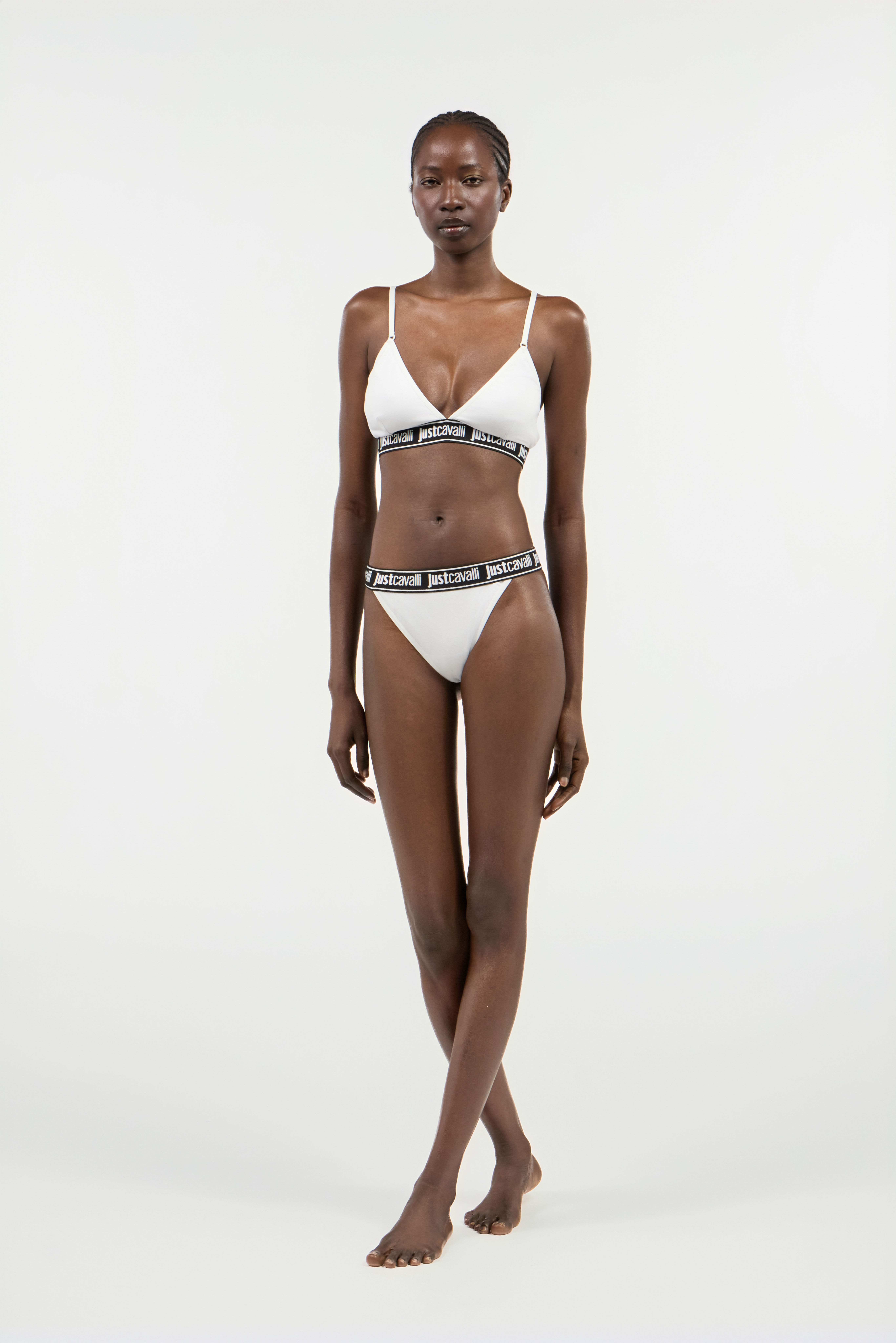 JC Confezione Da Due Slip Bianchi In Cotone Con Fascia Logo JC Confezione Da Due Slip Bianchi In Cotone Con Fascia Logo WHITE UFU004-UF201
