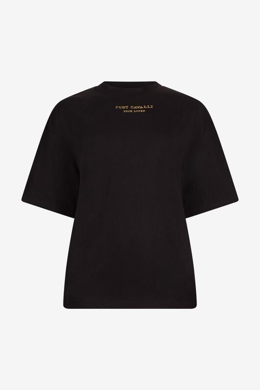 JC Black High Neck T-shirt JC Black High Neck T-shirt BLACK/GOLD VFT195-VF318