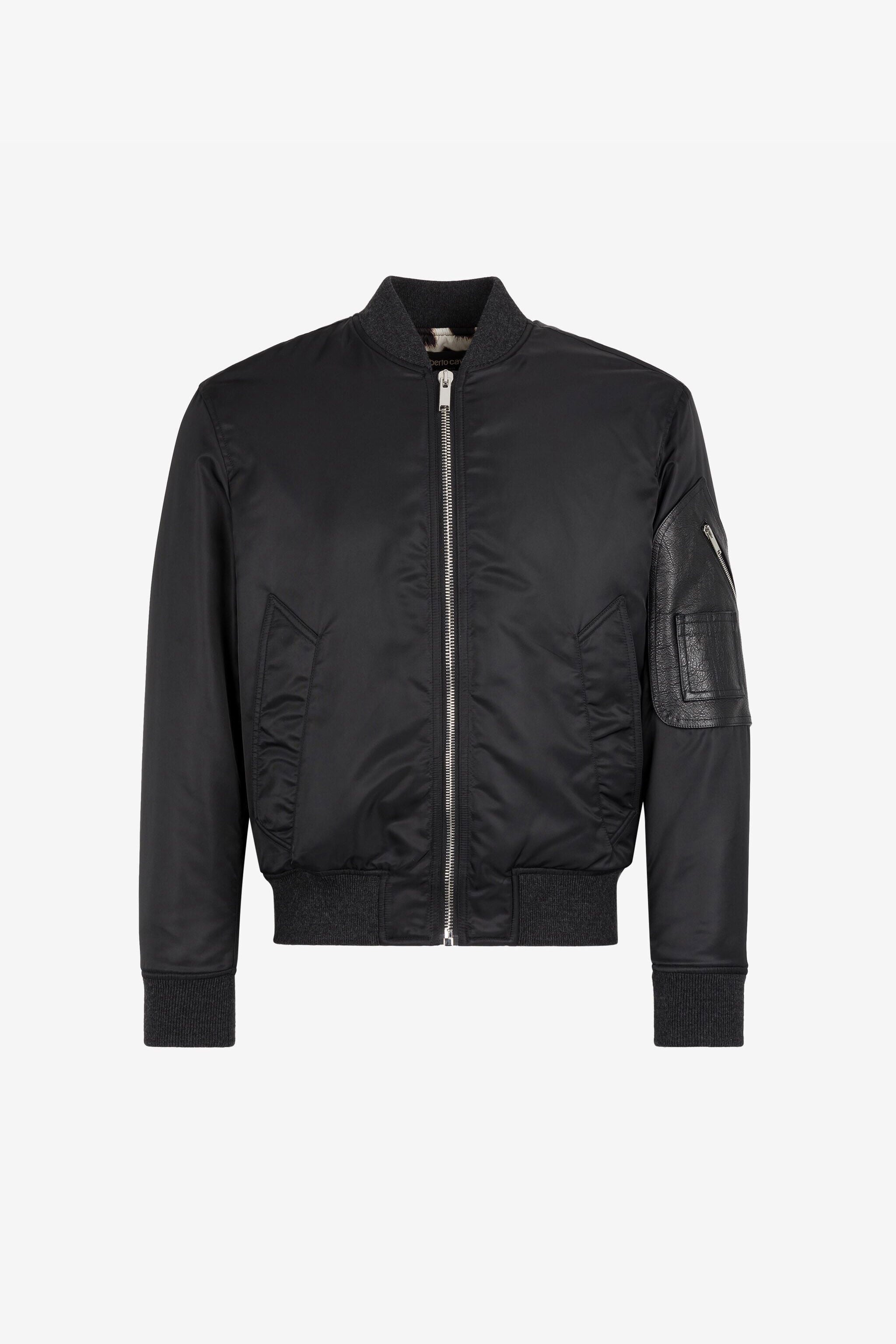 RC Logo-Embroidered Bomber Jacket RC Logo-Embroidered Bomber Jacket Black RRT406-SB084