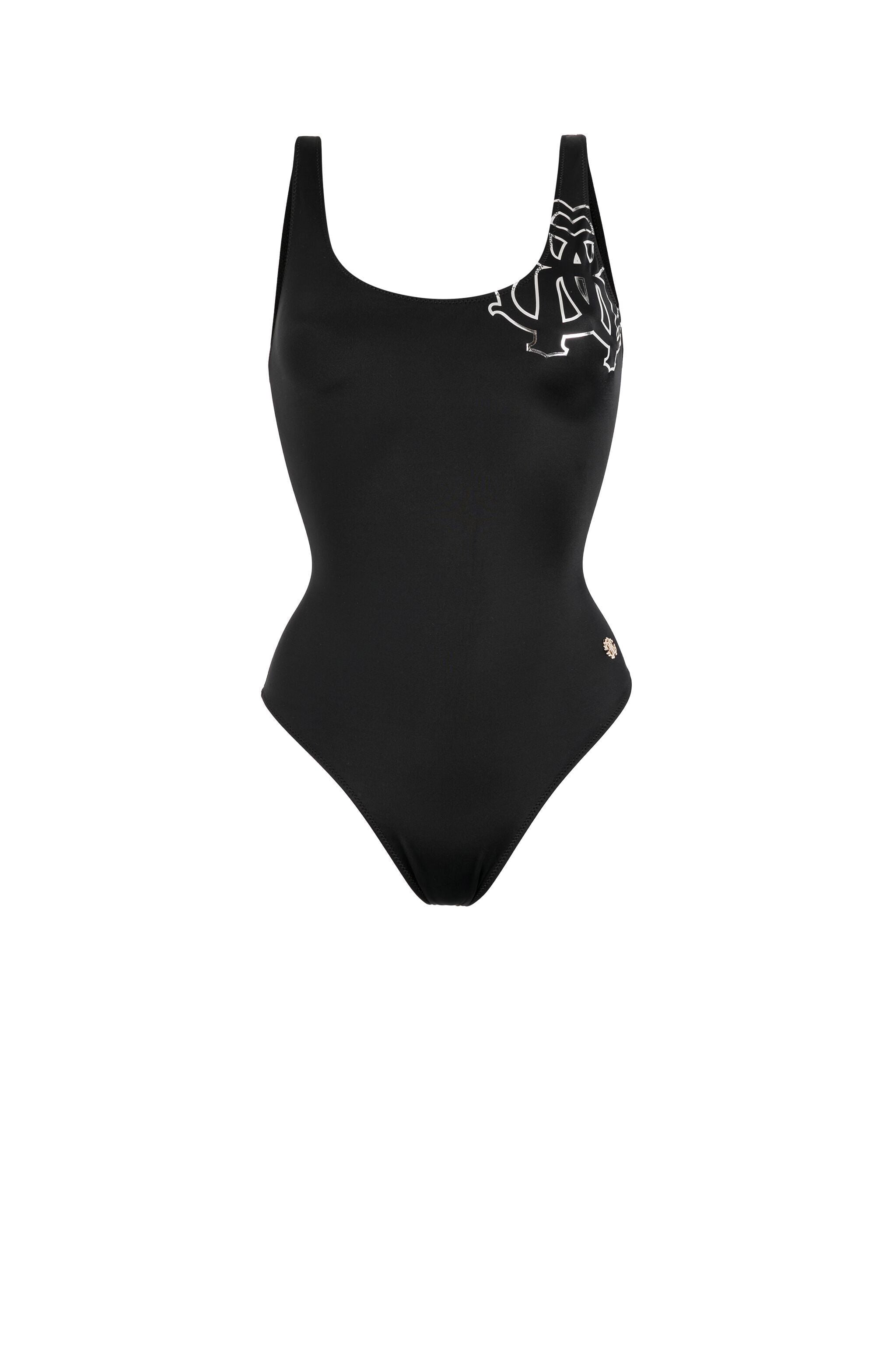 RC RC Monogram-Print Swimsuit RC RC Monogram-Print Swimsuit Black KSW01W-LL002