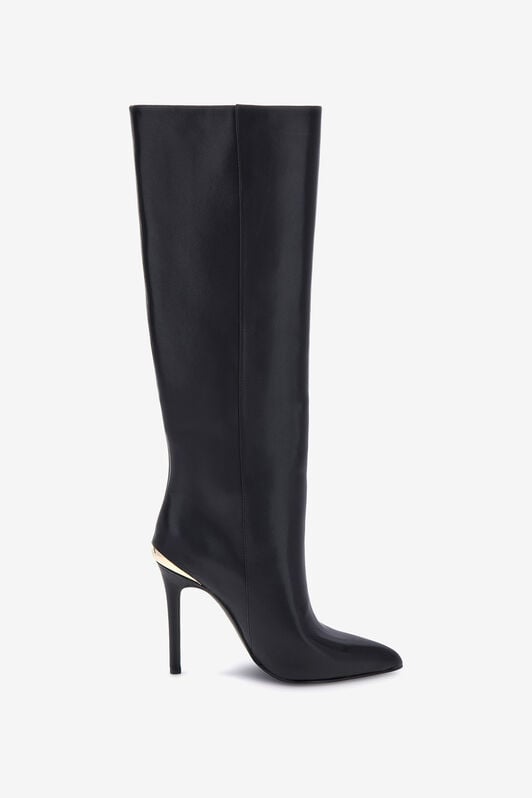 JC Just Cavalli Tiger Logo Boots JC Just Cavalli Tiger Logo Boots BLACK RKS205-RK570
