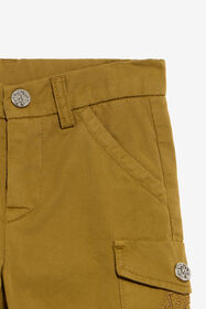 JU Bermuda Cargo Ocra in Cotone con Monogramma KHAKY TJT242-CE035