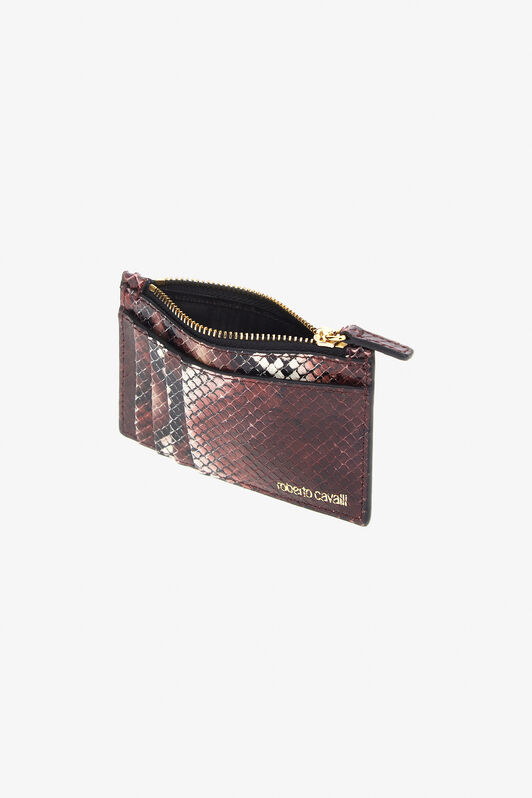 RC Logo-print leather card holder Purple TKA005-PZ02S