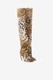 RC Jaguar-print 105mm leather knee-high boots RC Jaguar-print 105mm leather knee-high boots Light Brown QWS014-SE450