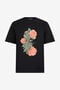 RC T-Shirt Noir Avec Imprimé Serpent Et Fleurs RC T-Shirt Noir Avec Imprimé Serpent Et Fleurs BLACK XNT61A-JD060